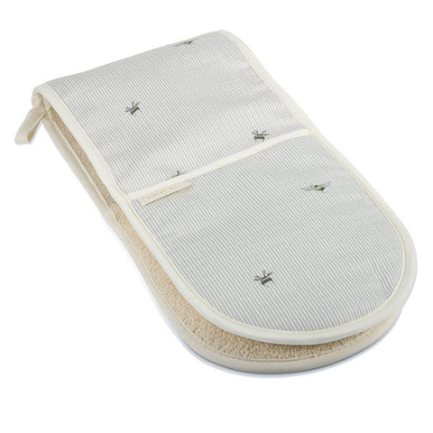 Mosney Mill Bee and Stripe Double Oven Glove