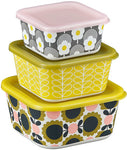 Orla Kiely Scallop Flower Bamboo Nesting Pot - Set of 3