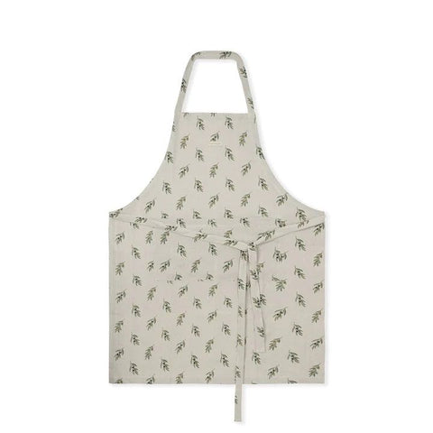 Linen Olive Adult Apron