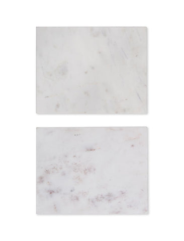 Marble Placemats White - Set of 2