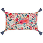 Posies Feather Cushions Multi/Blue
