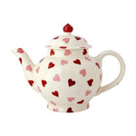 Emma Bridgewater Pink Hearts 4 Mug Teapot