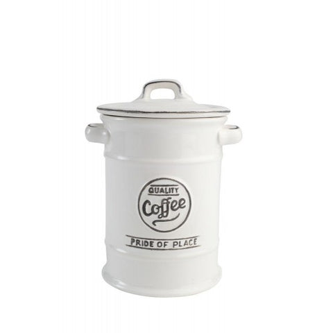 T&G Pride of Place White Coffee Jar