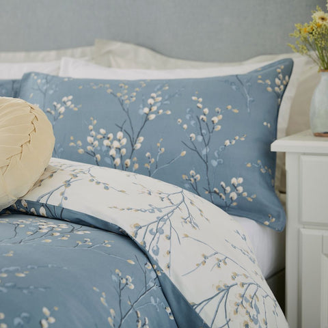 Pussy Willow Dark Seaspray Super King Duvet Set