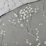 Pussy Willow Steel Super King Duvet Cover Set