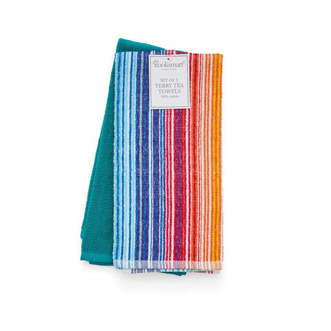 Rainbow Terry Tea Towels Pack of 2