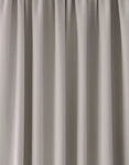 Stephanie Dove Grey Blackout Lined Header Tape Curtains (88"x90")