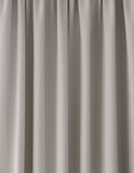 Stephanie Dove Grey Blackout Lined Header Tape Curtains (64"x72")