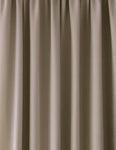 Stephanie Natural Blackout Lined Header Tape Curtains (88"x90")