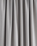Stephanie Steel Blackout Lined Header Tape Curtains (64"x54")