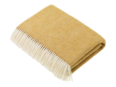 Herringbone Gold Throw