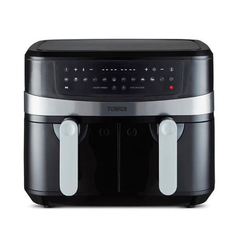 Tower Dual Basket Air Fryer 9L Black
