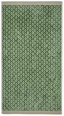 Wave Geo Towels Bath Sage
