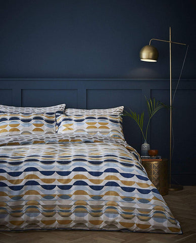 Content by Terence Conran Eclipse Ochre Super King Duvet Set