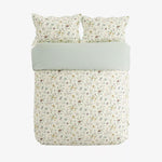 Flora Super King Duvet Cover Set Duck Egg