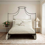 Kerala Duvet Cover Super King Soft Ivory & Slate