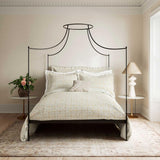 Kerala Duvet Cover Super King Soft Ivory & Slate