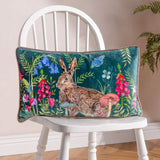 Willow Rabbit Feather Cushion Multi