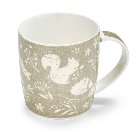 Woodland Barrel China Mug Grey