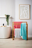 Zig Zag Hand Towel Coral