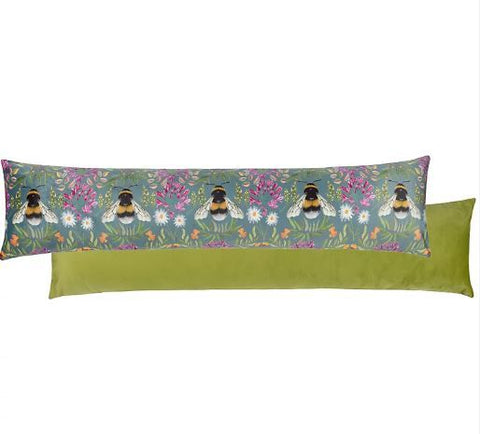House Of Bloom Zinnia Bee Draught Excluder Blue