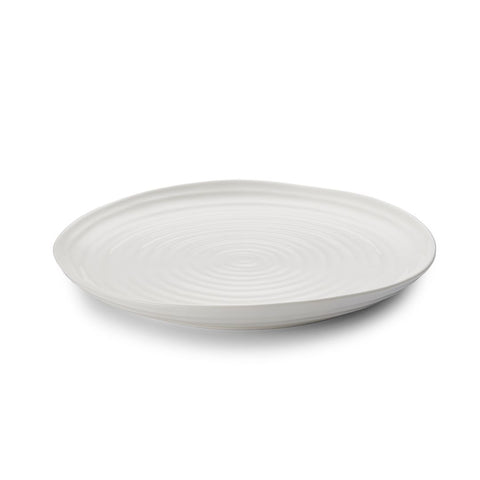 12" Round Platter  White
