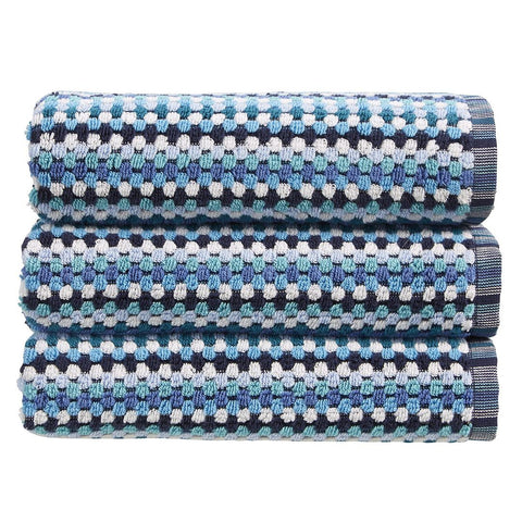 Carnaby Stripe Blue Bath Towel