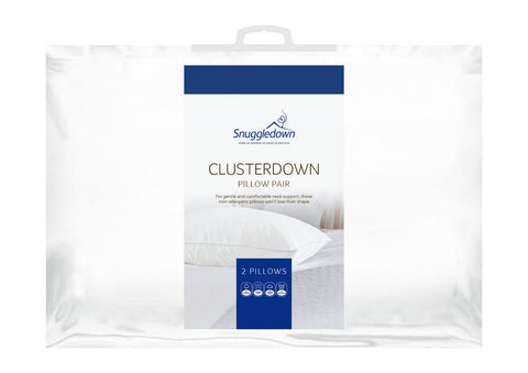 Clusterdown Medium Support Pillow, 2 Pack