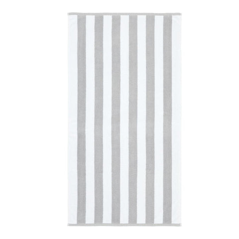 Reversible Grey Stripe Jacquard Hand Towel