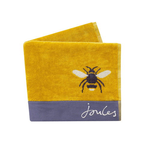 Joules Botanical Bee Towels Bath Gold