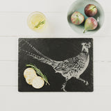Etched Pheasant Rectangular Cheeseboard