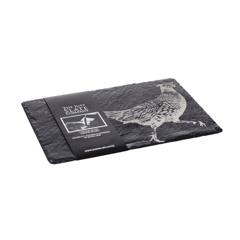Etched Pheasant Rectangular Cheeseboard