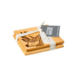 Etched Stag Oak Coasters - Set of 2