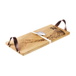 Etched Pheasant Oak Serving Tray