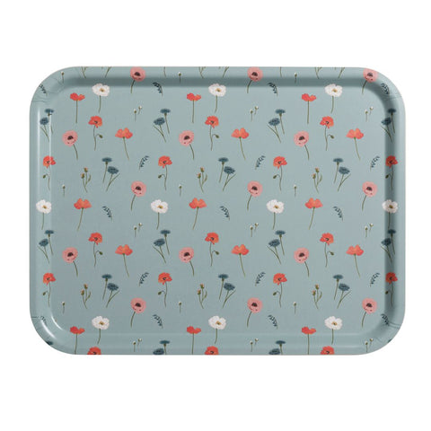 Poppy Meadow Printed Large Tray