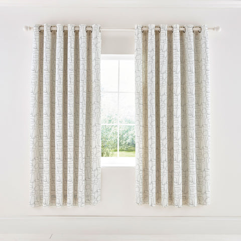 Scion Composition Lined Curtains 66X72  Putty