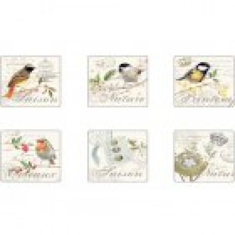 Stow Green Songbird Set of 6 Coasters