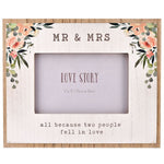 Mr & Mrs Photo Frame 6" x 4"