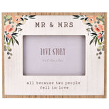 Mr & Mrs Photo Frame 6" x 4"