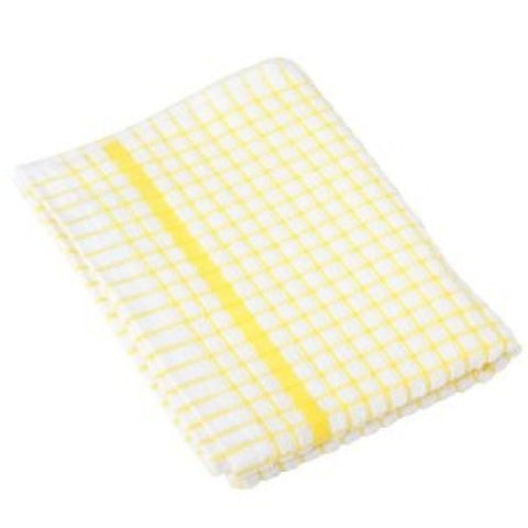 Yellow Check Tea Towel